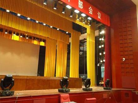 学校麻绒幕布